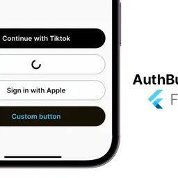Aperçu du package Flutter AuthButtonKit, boutons d'authentification Google, Apple, Facebook et autres providers avec design adaptatif iOS/Android